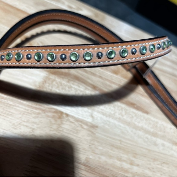 New Riata headstall light green stones - Picture 2 of 5